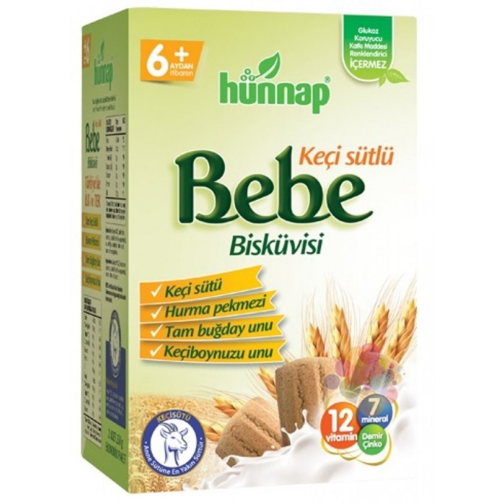 Hünnap Keçi Sütlü Bebek Bisküvisi 400Gr SKT 04/2021 Sağlık &amp; Medikal